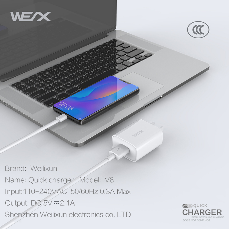 WEX -V8 enpå portväggladdare: 65292; USB - laddare