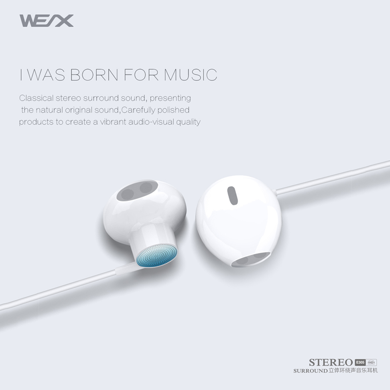 WEX 305 trådbundna hörlurar publicerar